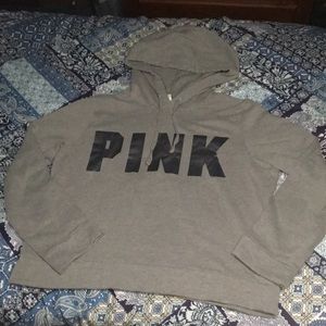 Semi Cropped PINK Hoodie